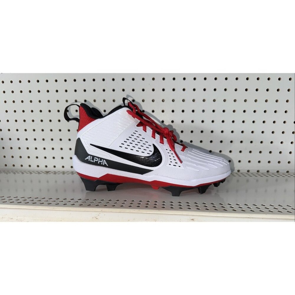 Nike Alpha Menace Strong Mens Football Cleats Size 9 White Red Black II5139-102